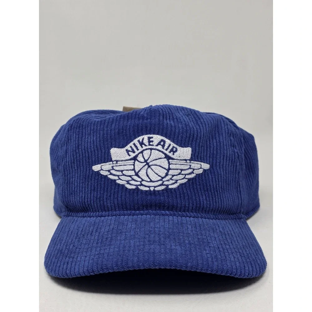 Nike Air Jordan Pro Unstructured Cap Corduroy Deep Royal IB3937-485 Sz L/XL NWT